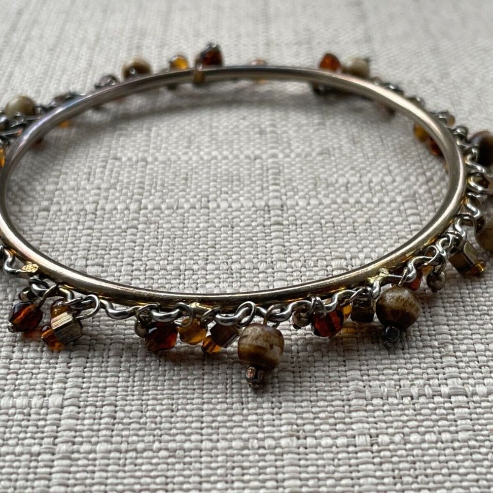 Women Bracelet Silver Tone Beads Fashion Jewelry Wrist Band Unbranded - Picture 6 of 10